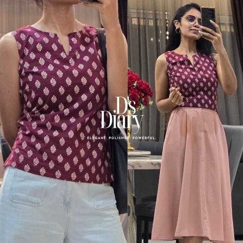 BUTI PRINTED TOP