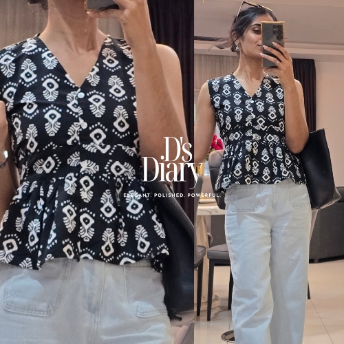 IKAT PRINTED TOP