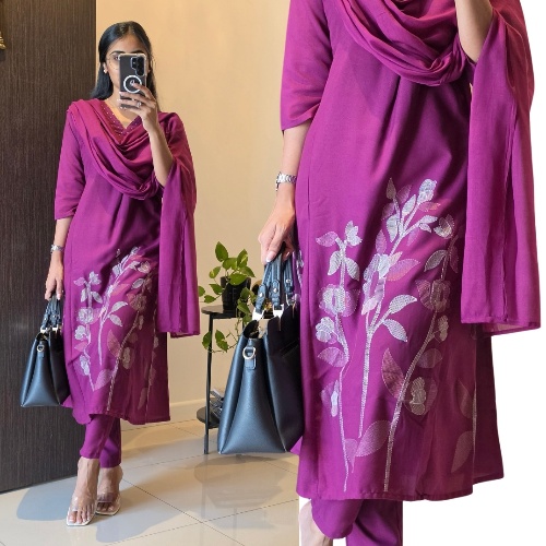 WINE PURPLE SUIT