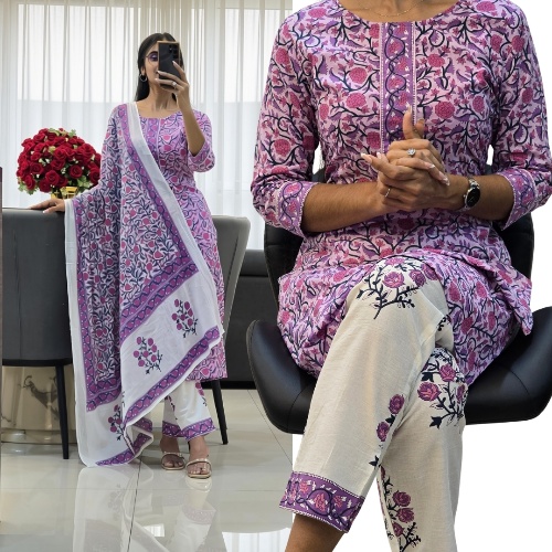 LAVENDER FLORAL  SUIT